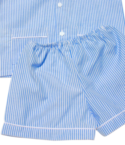 Blue Stripe Pajamas Set