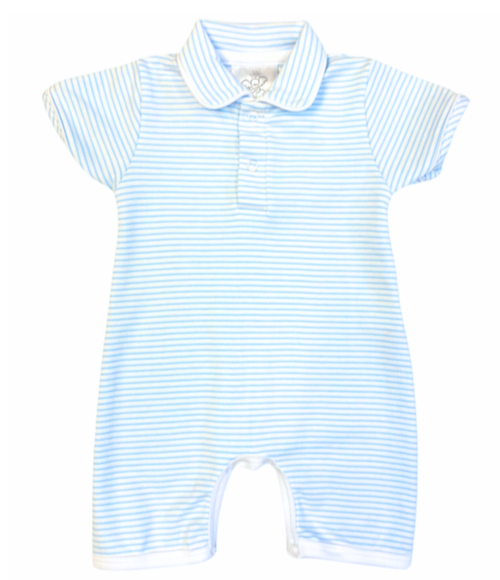 Bambinos Preston Playsuit - Blue Stripe, Newborn
