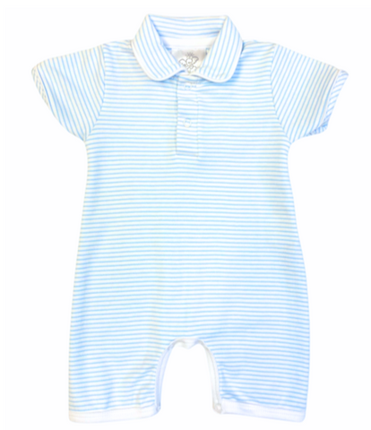 Bambinos Preston Playsuit - Blue Stripe