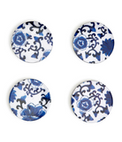 Blue Willow Coaster Set with Holder