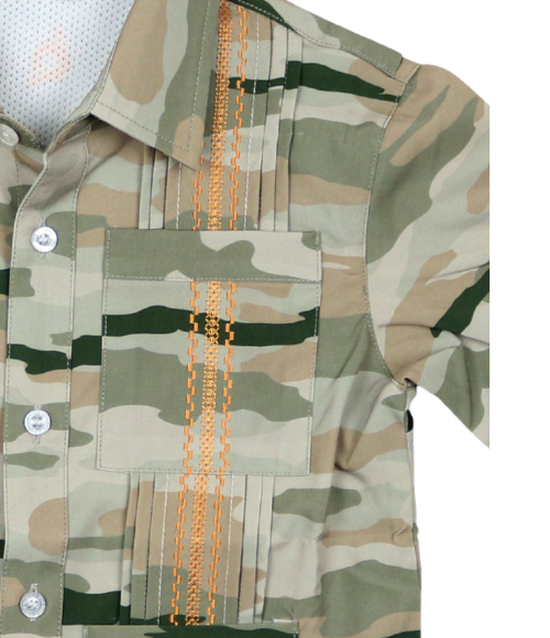 BQ Classic Camo Men's Guayabera