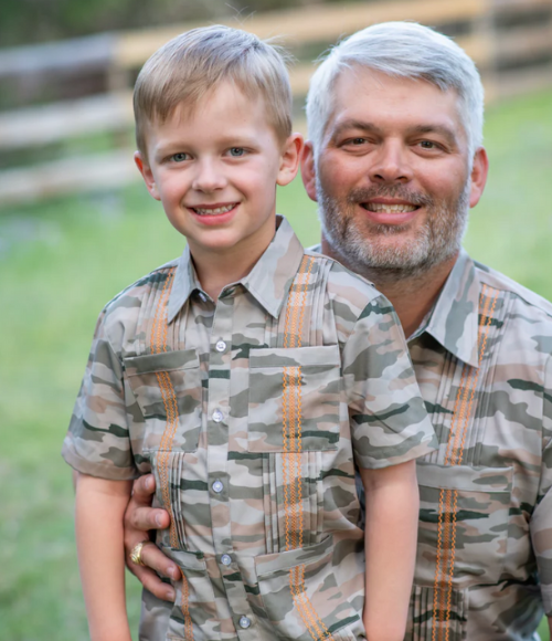 BQ Classic Camo Men's Guayabera