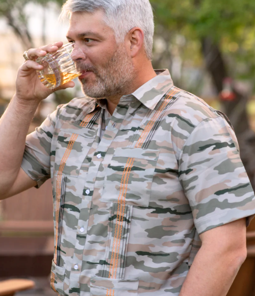 BQ Classic Camo Men's Guayabera