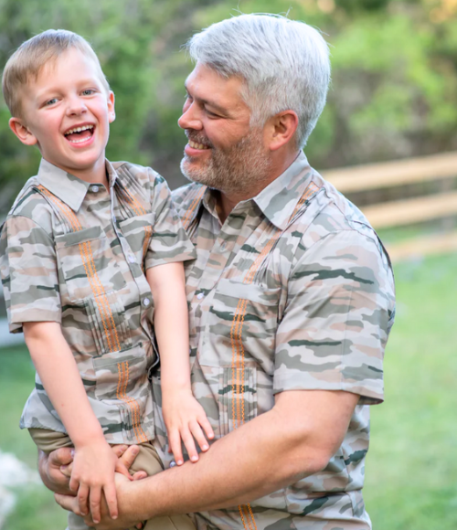 BQ Classic Camo Men's Guayabera