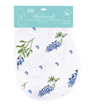 Texas Bluebonnet Organic Burp Cloth, Bib & Blanket