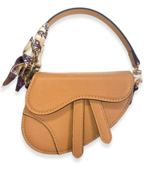 Beige Saddle Purse