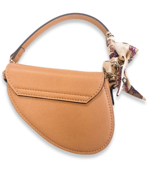 Beige Saddle Purse