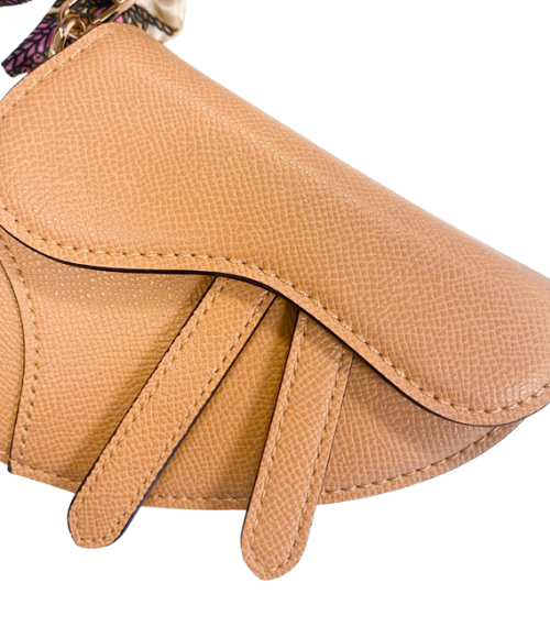 Beige Saddle Purse