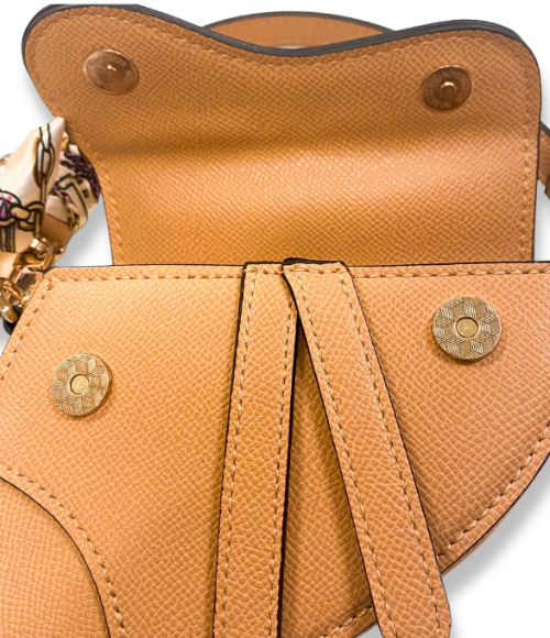 Beige Saddle Purse