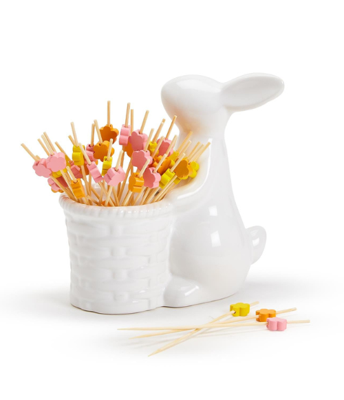 Bunny Multi-Colored Flower Picks Bunny Multi-Colored Flower Picks