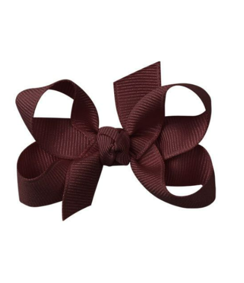 Burgundy Grosgrain Bow