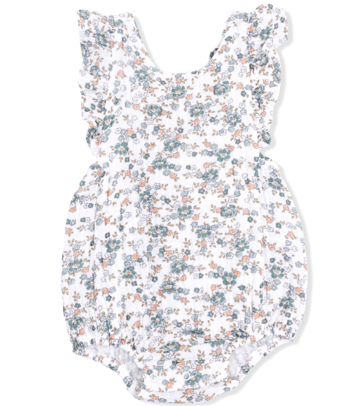 Camille Organic Floral Sunsuit