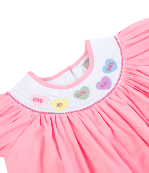 Baby Candy Heart Smocked Dress