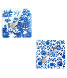 Chinoiserie Glass Serving Board with Spreader