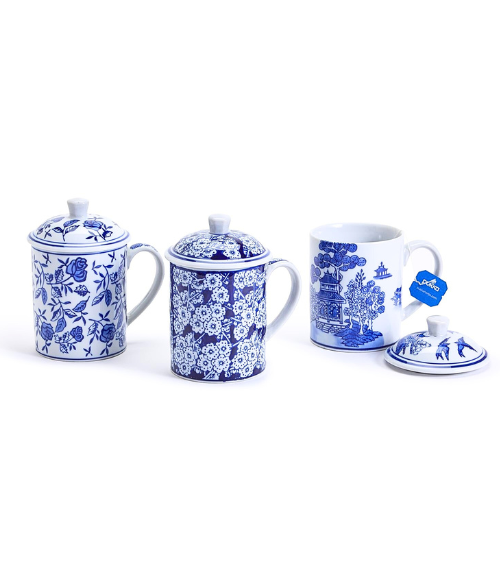 Chinoiserie Mug and Lid Set