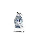 Chinoiseries Blue & White Hand-Painted Placeholders