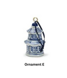 Chinoiseries Blue & White Hand-Painted Placeholders