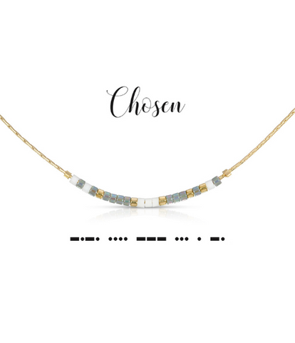 Chosen Morse Code Necklace