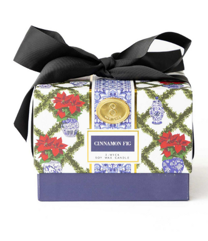 Cinnamin Fig 3-Wick Boxed Soy Wax Candle