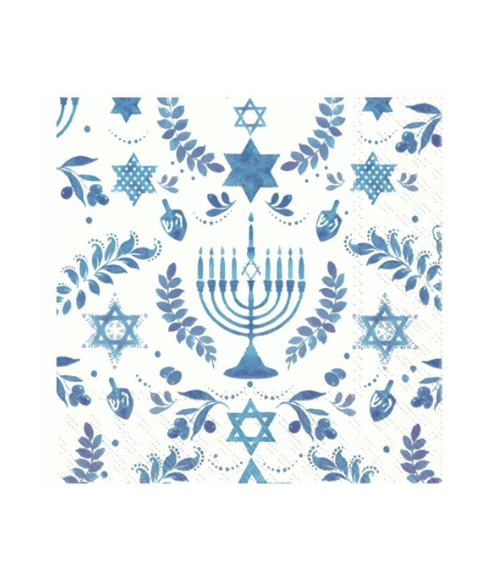 Traditional Hanukkah Cocktail Napkins