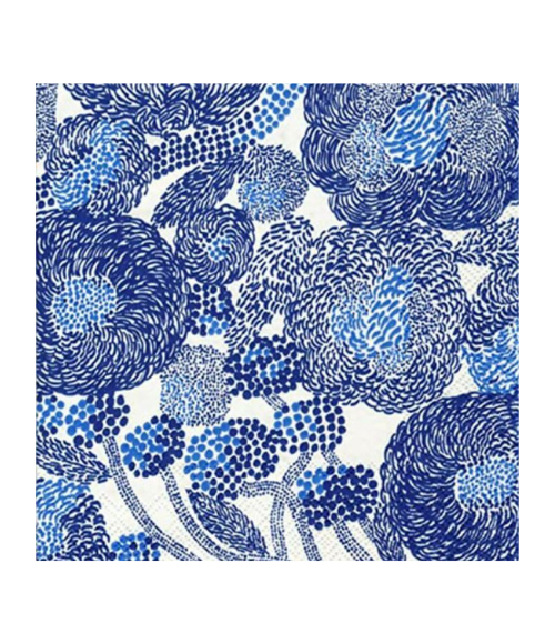Mynsteri Cream & Blue Cocktail Napkins