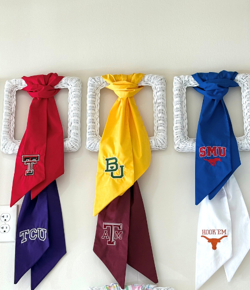 Embroidered Collegiate Wreath Sashes
