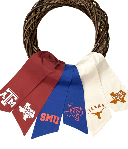 Laminate Collegiate Wreath Sashes