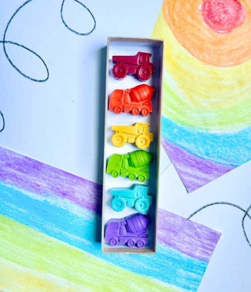 Construction Crayons Gift Set
