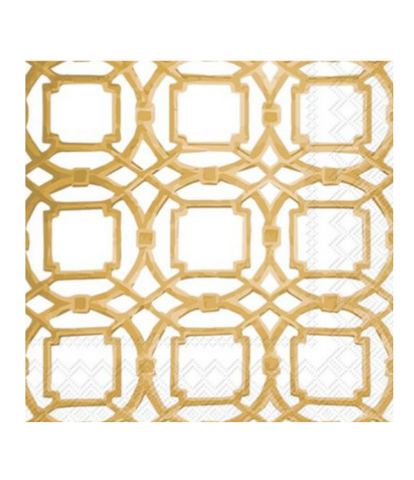 Gold Courtyard Cocktail Napkins