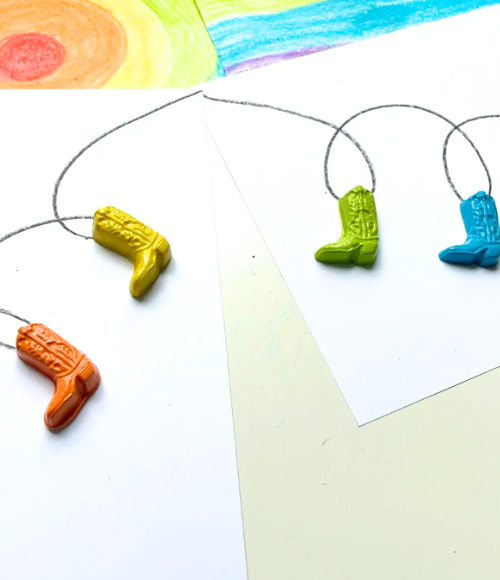 Cowboy Boot Crayons Gift Set