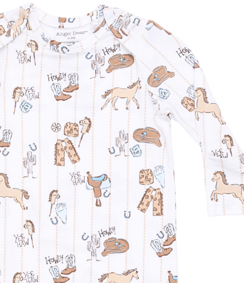 Cowboy Baby Gown & Hat