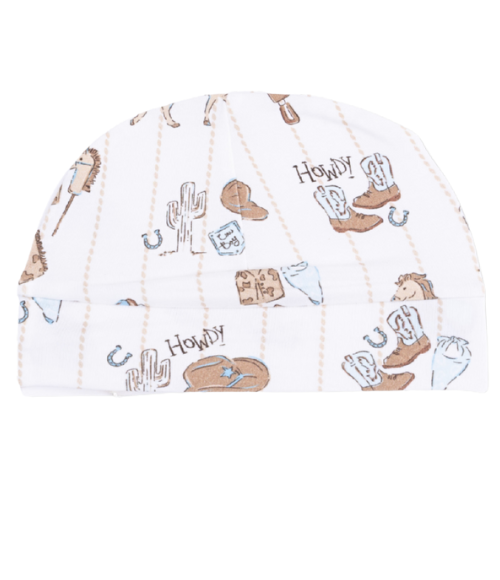 Cowboy Baby Gown & Hat
