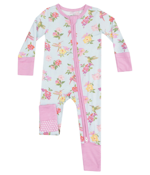 Cute Hummingbirds Fold-Over Cuff Footie Cute Hummingbirds Fold-Over Cuff Footie