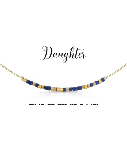 Daughter Morse Code Necklace