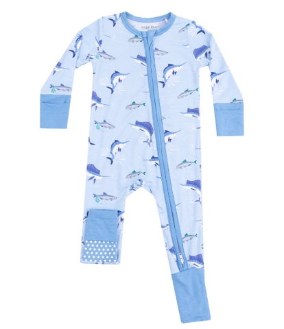 Deep Sea Fishing Fold-Over Cuff Footie