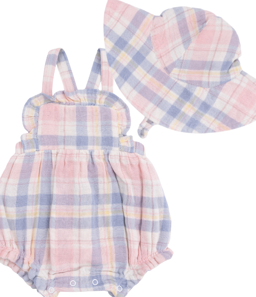 Dusty Plaid Oxford Bubble