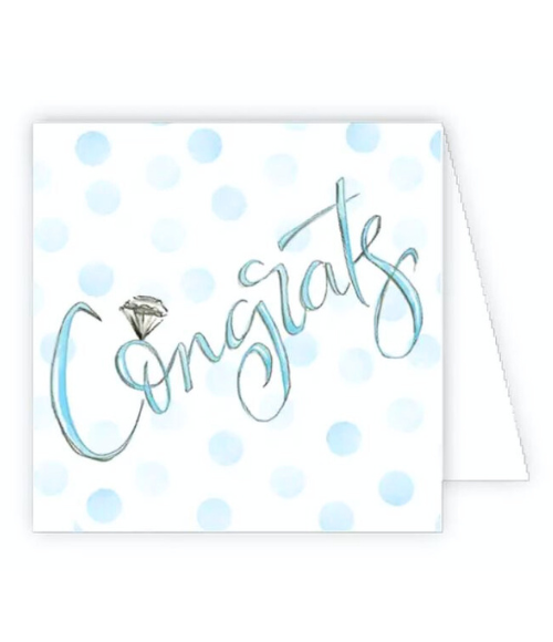 Congrats Blue Dots Enclosure Card Congrats Blue Dots Enclosure Card