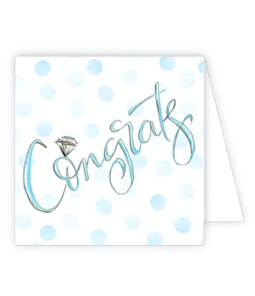 Congrats Blue Dots Enclosure Card