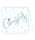 Congrats Blue Dots Enclosure Card