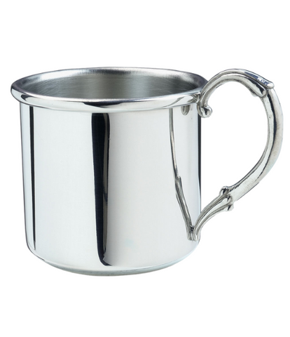 Sterling Scroll Handle Baby Cup