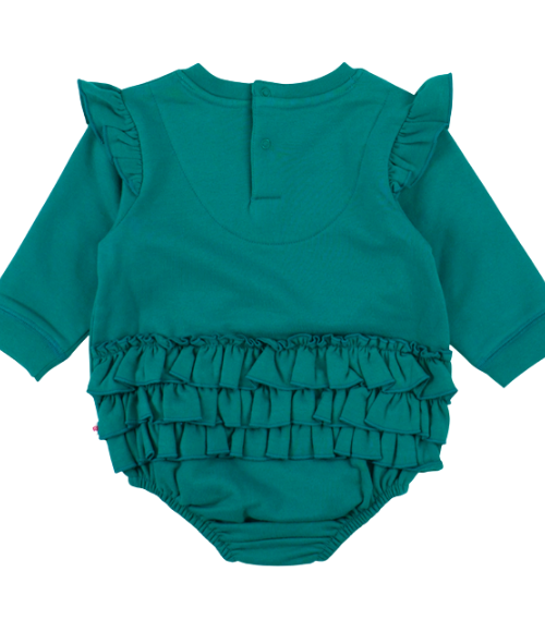 Emerald Green Sweatshirt Bubbles, 18-24 Months