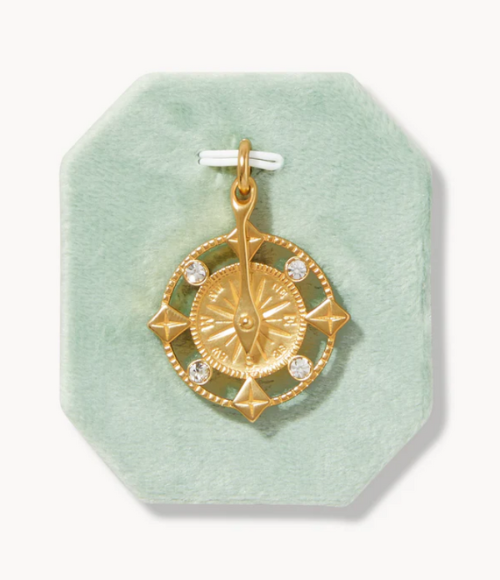 Explorer Compass Crystal Charm Explorer Compass Crystal Charm