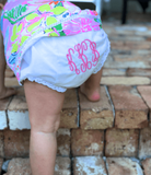 White Eyelet Lace Edged Bloomers