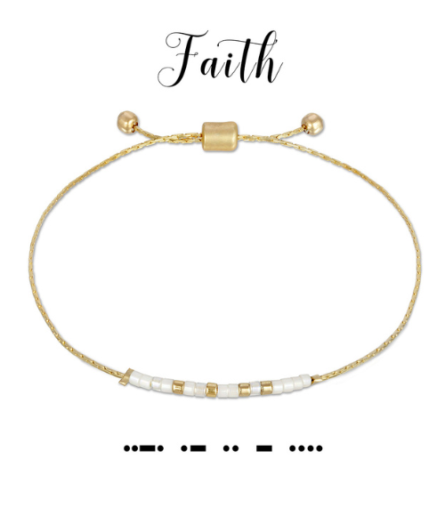 Faith Morse Code Bracelet Faith Morse Code Bracelet