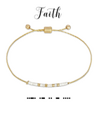 Faith Morse Code Bracelet