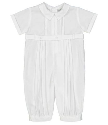 Feltman Preemie Embroidered Blue Pleated Gown