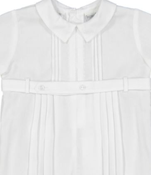 Feltman Short Sleeve Pleated Longall with Dots Feltman Short Sleeve Pleated Longall with Dots