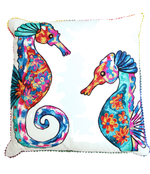 Embroidered Throw Pillows