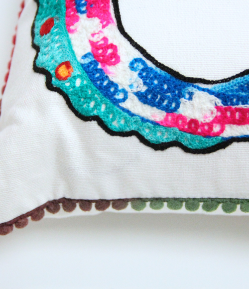 Embroidered Throw Pillows