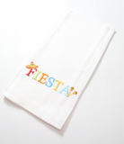 Embroidered Fiesta Tea Towel
